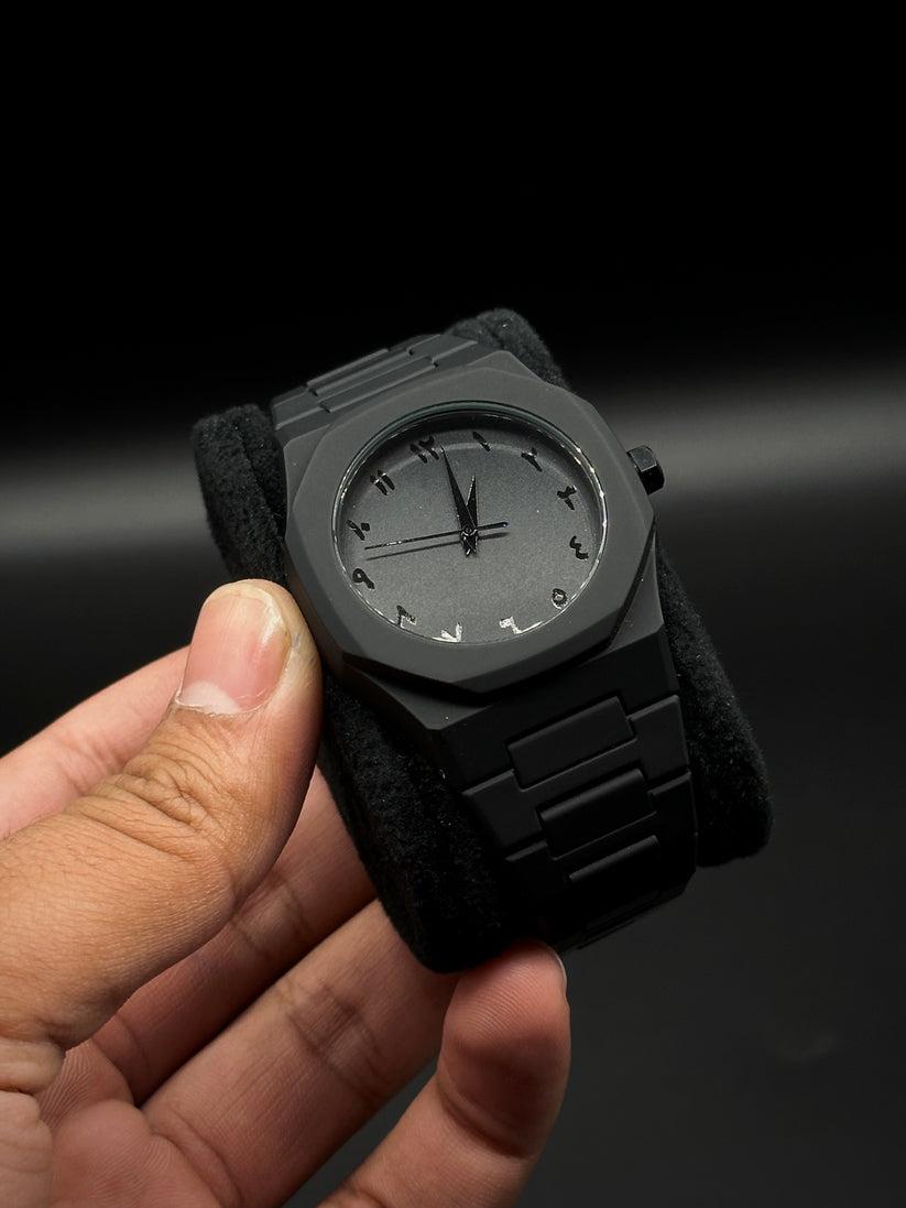 Rijaal™Black Arabic Aura Watch