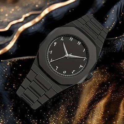 Rijaal™Black Arabic Aura Watch