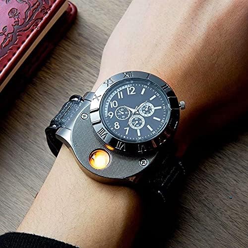 Rijaal™Men's Military USB Lighter Watch